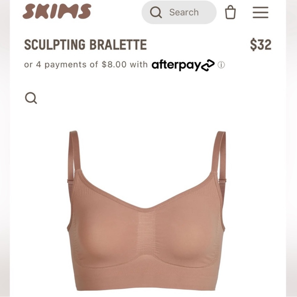 SKIMS | Sculpting Bralette | XXS/XS